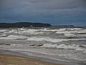 Stürmische See in Zoppot Richtung Adlershorst