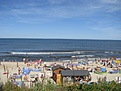 Belebter Strand in Stutthof