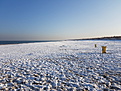 Strand Heubuden im Schnee